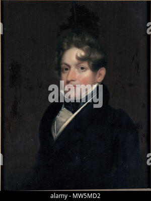 . Inglese: Samuel Finley Breese Morse, American, 1791 - 1872 il capitano Demaresque di Gloucester, Massachusetts olio su pannello 36,5 x 28,5 cm. (14 3/8 x 11 1/4 in.) telaio: 44 × 37 × 3 cm (17 5/16 × 14 9/16 x 1 3/16 in.) Museo acquisto1951-3 y . Data sconosciuta. Samuel Morse 6 1925, Morse, Samuel F.B., Capitano Demaresque di Gloucester, MassachusettsFXD Foto Stock