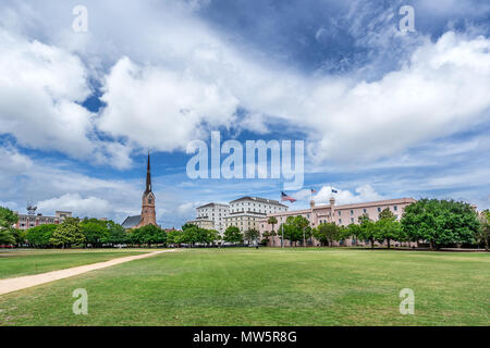 Marion Square a Charleston, Carolina del Sud Foto Stock