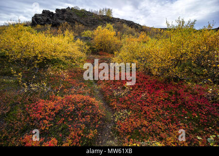 Dimmuborgir, Islanda Foto Stock