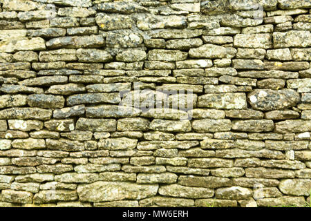 Old Cotswold Stonewall sfondo texture astratta per designer artisti e fotografi 3d Foto Stock