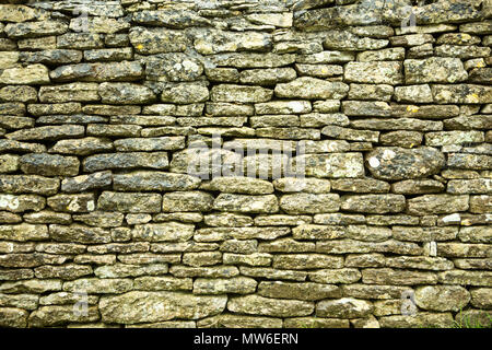 Old Cotswold Stonewall sfondo texture astratta per designer artisti e fotografi 3d Foto Stock