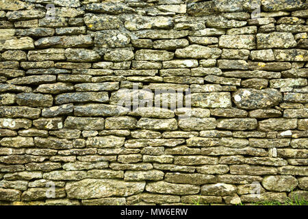 Old Cotswold Stonewall sfondo texture astratta per designer artisti e fotografi 3d Foto Stock