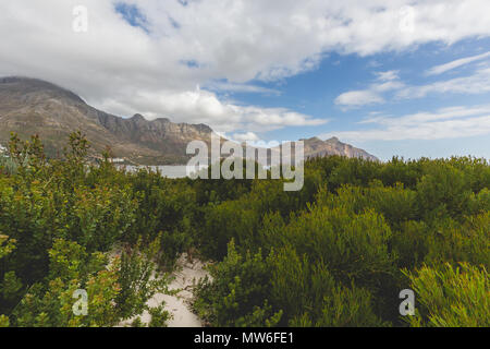 Vista di Chapman's Peak Drive da Hout Bay a Cape Town Foto Stock