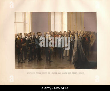 . Русский: Описание священного коронования государя императора Александра III . 1880 l. Коллектив авторов 35 Alexander III di Russia della incoronazione album 17 Foto Stock