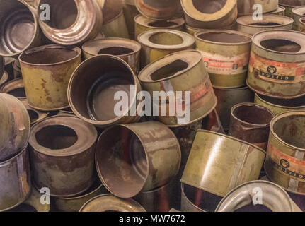 Auschwitz, Polonia - più letali tra i campi di sterminio costruito durante la Shoah, ancora oggi rimane un calcio nello stomaco per i visitatori Foto Stock