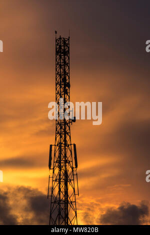 Torre di comunicazione Foto Stock