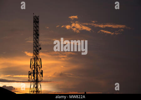 Torre di comunicazione Foto Stock