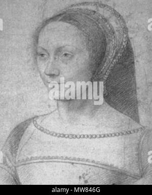 . Inglese: Anne de Pisseleu (1508-1580) o Diane de Poitiers (1499/1500-1566) Русский: Анны д'Этамп или Дианы де Пуатье . Первая четверть XVI века (8 giugno 2006 (originale data di caricamento). Франсуа Клуэ (?). Uploader originale era Zina Korzina a ru.wikipedia 48 Anne de Pisseleu d'Heilly Foto Stock