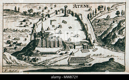 . Deutsch: Atene nel XVII secolo. Jacob Von Sandrart. Kurtze und vermehrte Beschreibung von dem Ursprung, Aufnehmen, Gebiete und Regierung weltberühmten der Republik Venedig, Norimberga, Kupfferstechern und Kunst-Händlern, 1687. 1687. Jacob Von Sandrart (1630-1708) nomi alternativi Jakob von Sandrart; Giacobbe Sandrart Descrizione incisore tedesco Data di nascita e morte 31 Maggio 1630 15 agosto 1708 Luogo di nascita e morte Francoforte Norimberga posizione di lavoro autorità di Norimberga controllo : Q1677703 VIAF: 2564629 ISNI: 0000 0001 0844 2581 ULAN: 500024628 LCCN: nr99037951 GND: 116801298 Mondo Foto Stock