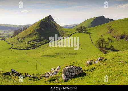 Parkhouse e Chrome colline nel Parco Nazionale di Peak District. Foto Stock