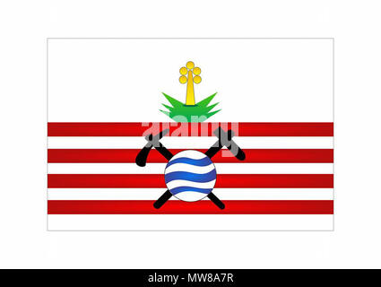 . Português: Bandeira oficial do Município de Campo Formoso - Bahia . Data sconosciuta. 71 sconosciuto Bandeira Campo Formoso Foto Stock