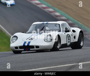 Andrew Owen, Mark Owen, Chevron B8, FIA, Masters storico di vetture sportive, auto sportive, Le Mans Auto, Masters storica festa, Brands Hatch, maggio 2018. B Foto Stock