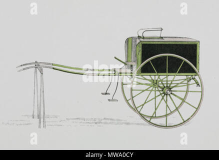. Stampa. Uno di una serie di disegni o modelli per i vari tipi di a cavallo il trasporto da J & C Cooper pubblicato in carrozzieri e Wheelwrights' Arte ufficiale. 1903. Unattributed 106 macelleria carrello, c 1907 Foto Stock