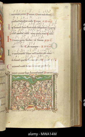 . Inglese: Caligola Troper, British Library MS di cotone Caligola UN XIV; . tra 1050 e 1079. Anon artista c.1050 / (1042-1079) 108 Caligola apostoli Foto Stock