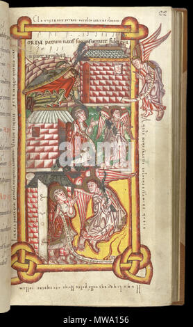 . Inglese: Caligola Troper, British Library MS di cotone Caligola UN XIV; . tra 1050 e 1079. Anon artista c.1050 / (1042-1079) 108 Caligola Pietro Foto Stock