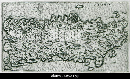. Inglese: Giuseppe Rosaccio. Viaggio da Venezia a Costantinopoli : per mare e per terra & insieme quello di Terra Santa, Venezia, Giacomo Franco, 1598 . 1598. Giuseppe Rosaccio (1530-1620) Descrizione geografo italiano medico e data di nascita e morte 1530 1620 competente controllo : Q16116881 VIAF: ISNI 92131: 0000 0001 0861 3205 LCCN: N87864044 NLA: 40561068 GND: 125001916 WorldCat 110 Candia - Giuseppe Rosaccio - 1598 Foto Stock