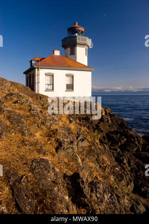 Fornace di calce faro, fornace da calce Pt del Parco Statale di Washington Foto Stock