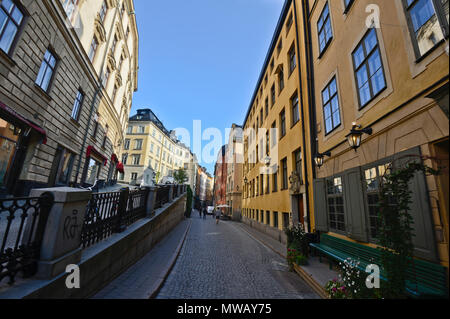 Gamla Stan strade, Stoccolma, Svezia Foto Stock