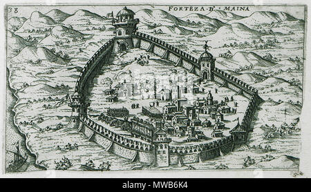 . Inglese: Giuseppe Rosaccio. Viaggio da Venezia a Costantinopoli : per mare e per terra & insieme quello di Terra Santa, Venezia, Giacomo Franco, 1598 . 1598. Giuseppe Rosaccio (1530-1620) Descrizione geografo italiano medico e data di nascita e morte 1530 1620 competente controllo : Q16116881 VIAF: ISNI 92131: 0000 0001 0861 3205 LCCN: N87864044 NLA: 40561068 GND: 125001916 WorldCat 213 Forteza d' Maina - Giuseppe Rosaccio - 1598 Foto Stock