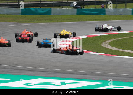 Malaysian Grand Prix: un finale di gara per il circuito di Sepang Foto Stock