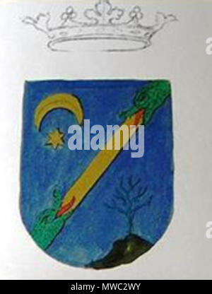 . Español: Escudo de armas de los Marchesi de Selva Alegre . Il 4 giugno 2011. Sconosciuto 195 Escudo del Marquesado de Selva Alegre Foto Stock