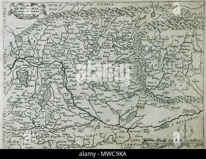 . Inglese: Giuseppe Rosaccio. Viaggio da Venezia a Costantinopoli : per mare e per terra & insieme quello di Terra Santa, Venezia, Giacomo Franco, 1598 . 1598. Giuseppe Rosaccio (1530-1620) Descrizione geografo italiano medico e data di nascita e morte 1530 1620 competente controllo : Q16116881 VIAF: ISNI 92131: 0000 0001 0861 3205 LCCN: N87864044 NLA: 40561068 GND: 125001916 WorldCat 161 Di Hungaria et Transilvania - Giuseppe Rosaccio - 1598 Foto Stock