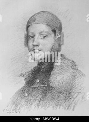 . Inglese: Disegno di aviatore francese Georges Guynemer (1894-1917) da Louise-Catherine Breslavia (1856-1927). . Febbraio 1916. Louise Catherine Breslau (1856-1927) nomi alternativi Maria Luise Katharina Breslau Descrizione pittore tedesco-svizzero Data di nascita e morte 6 Dicembre 1856 12 Maggio 1927 Luogo di nascita e morte Monaco di Baviera Neuilly-sur-Seine posizione di lavoro autorità di Parigi controllo : Q270629 VIAF: 44482045 ISNI: 0000 0000 6654 4693 ULAN: 500002133 LCCN: no2002001744 GND: 119107791 WorldCat 240 Georges Guynemer da Breslavia Louise-Catherine 1916 Foto Stock