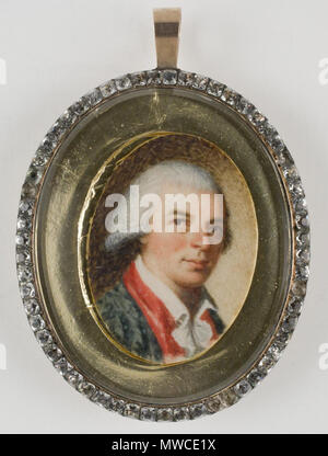 . Inglese: Edward Savage Self-portrait . circa 1791. Edward Savage (1761-1817) nomi alternativi Savage Descrizione American pittore e incisore Data di nascita e morte 26 novembre 1761 6 luglio 1817 Luogo di nascita e morte di Princeton, messa. Princeton competente controllo : Q1293506 VIAF: 10656788 ISNI: 0000 0000 6675 0526 ULAN: 500026684 LCCN: N84149035 GND: 119474417 WorldCat 179 Edward Savage Self-portrait Foto Stock