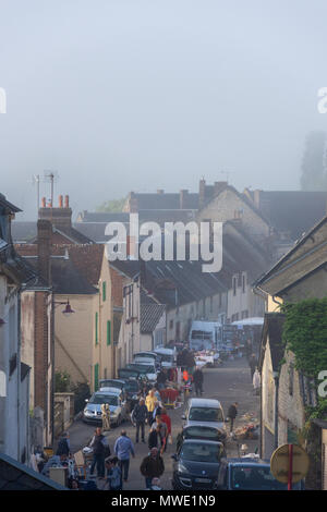 Villaggio annuale brocante in Le Merlerault, Normandia Foto Stock