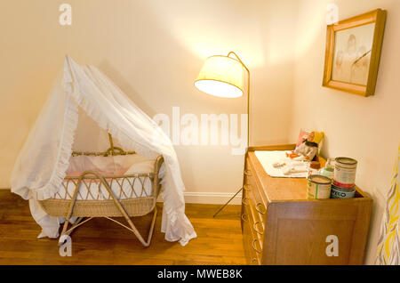 All'interno dell'appartement témoin, un museo flat nello stile degli anni cinquanta a Le Havre, Francia Foto Stock