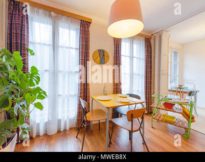 All'interno dell'appartement témoin, un museo flat nello stile degli anni cinquanta a Le Havre, Francia Foto Stock