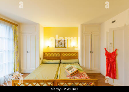 All'interno dell'appartement témoin, un museo flat nello stile degli anni cinquanta a Le Havre, Francia Foto Stock