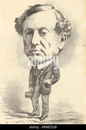 . Inglese: Caricatura di James Merry, Scottish industriale politico e proprietario delle corse ippiche. Anonimo caricatura, nel 1860 circa. Il 7 gennaio 2012. Sconosciuto 306 James Merry2 Foto Stock