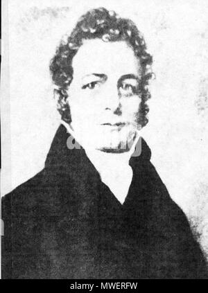 . Inglese: John George Jackson b. 27 Sett. 1777 Hardy Co., (W)v; d. 28 Mar. 1825 Clarksburg, Harrison Co., (W)v; . Il 31 marzo 2013, 17:47:30. Sconosciuto 322 Johngeorgejackson Foto Stock