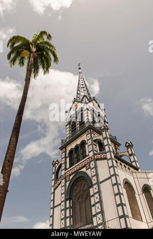 La cattedrale cattolica di Fort-de-France, capitale della Martinica Foto Stock