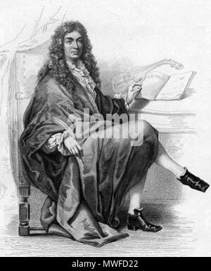 . Inglese: Jean-Baptiste Lully (1632-1687) dopo un disegno da Tony Johannot (1803-1852). Xix secolo. Incisore non identificato dopo Tony Johannot 312 Jean-Baptiste Lully dopo Tony Johannot Foto Stock