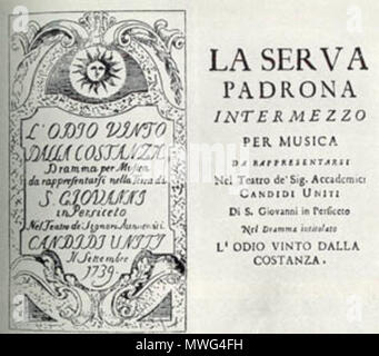 355 La Serva Padrona Foto Stock