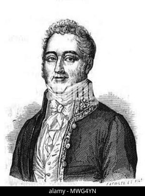 . Jacques Laffitte . 1843. Lacoste (graveur) 357 Laffite 1843 Foto Stock