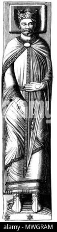 . Inglese: Richard I. dalla sua tomba a Fontevrault. 1915. Storia dell'Inghilterra da SAMUEL R. Gardiner 382 Lvisrdce tomba Foto Stock