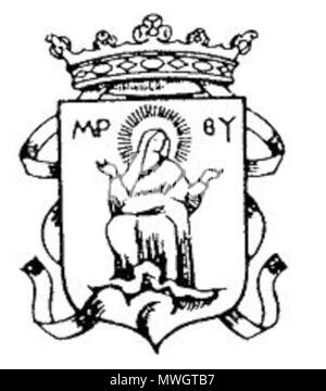 . Inglese: stemma dei Chierici Regolari della Madre di Dio di Lucca, da una stampa del xviii secolo . Il XVIII secolo. Sconosciuto 660 Zchier11Leonardi Foto Stock