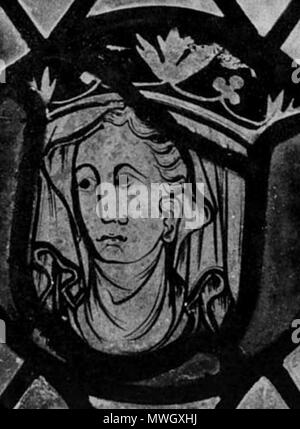. Inglese: Margherita di Borgogna, Regina della Sicilia . Il XIII secolo. Anonimo 396 Marguerite Tonnerre Foto Stock