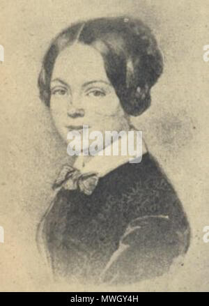 . Inglese: Marie von Ebner Eschenbach (geb. Dubsky) (1830-1916) . circa 1845. Sconosciuto 398 Marie von Ebner Eschenbach (geb. Dubsky) (1830-1916) Foto Stock