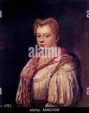 . Español: Dama veneciana, Museo del Prado . Marietta Robusti, la Tintoretta 399 Marietta Robusti Muchacha veneciana Lienzo. 77 x 65 cm. Museo del Prado. Madrid Foto Stock