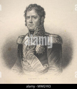 . Il maresciallo Michel Ney, duca di Elchingen, Principe di Mosca //incisi da C. Cook. // BLACKIE & SON, Glasgow, Edimburgo e Londra. metà del XIX secolo. artista : COOK, Charles 400 Maresciallo Ney da cuocere Foto Stock