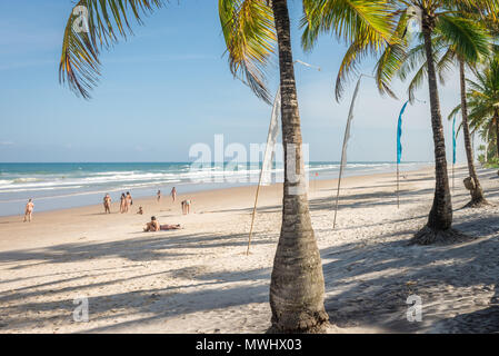 Itacare, Brasile - 7 Dicembre 2016: spettacolare e suggestiva spiaggia paradiso in Itacare Bahia Brasile nord-est Foto Stock