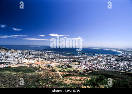 Vista panoramica di cape town, Western Cape, Sud Africa Foto Stock