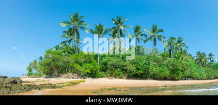 Barra Grande, Brasile - 8 Dicembre 2016: spettacolare e suggestiva spiaggia paradiso in Itacare Bahia Brasile nord-est Foto Stock