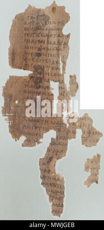 . Inglese: il papiro 6 (Giovanni 11:1-8) . Iv secolo. Template:Autore/Sconosciuto 467 Papiro 6 (Giovanni 11,1-8) Foto Stock