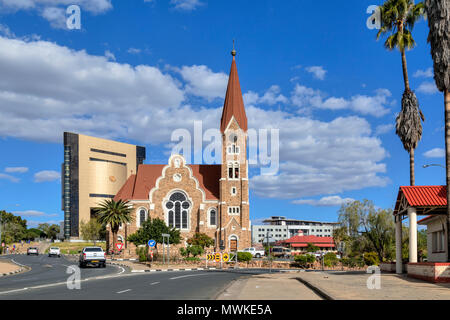 Windhoek, Christuskirche, Namibia, Africa Foto Stock