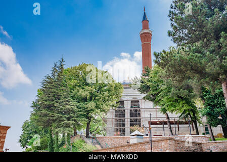 Vista di Yildlirim Bayezid complesso,una moschea complesso complesso costruito dal sultano ottomano Bayezid I Bursa, Turchia. Foto Stock